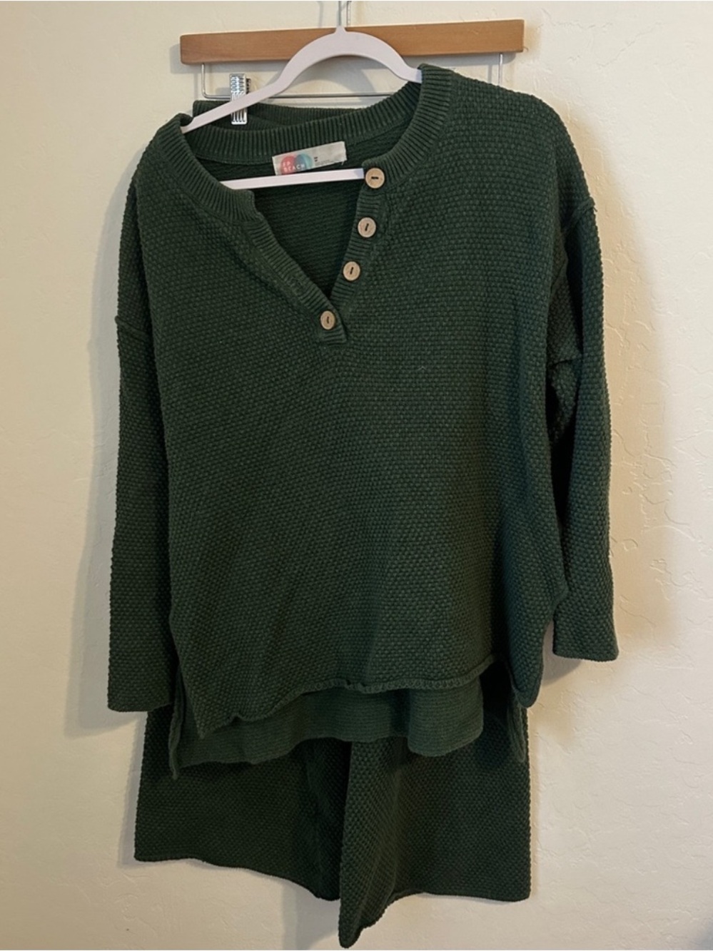 Free People FP Beach Hailee Sweater Set in Green Size XS